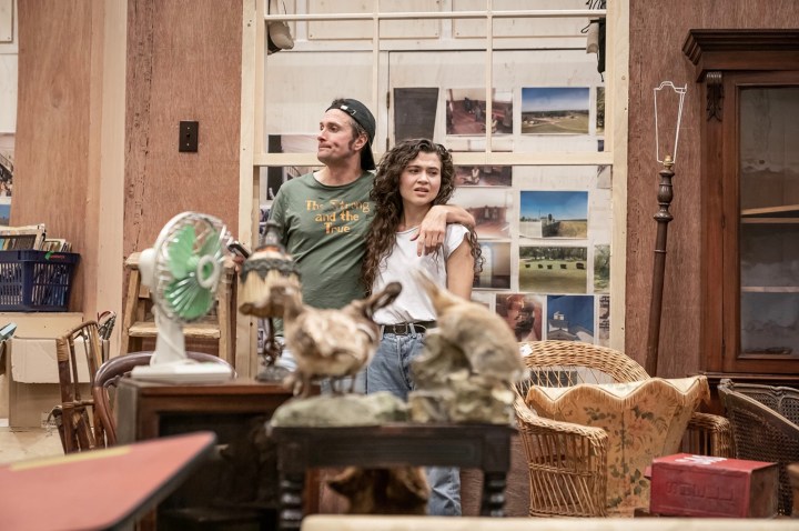 Edward Hogg and Tafline Steen